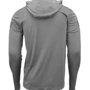 GLOCK HOODED PERFORMANCE LONG - SLEEVE SHIRT LG GREY