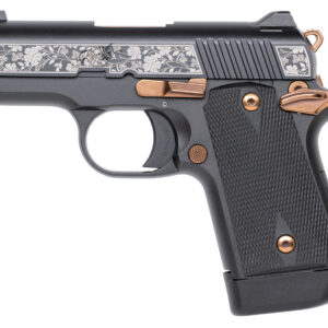 KIMBER MICRO 9 SYLVA 9MM FLORAL ENGRAVED GOLD APP