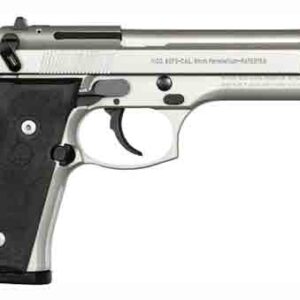 BERETTA 92FS 9MM 4.9" 10RD - INOX BLACK RUBBER GRIPS USA