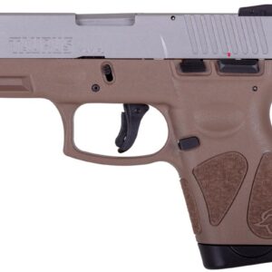 Taurus G2S Handgun 9mm Luger 7rd Magazines 3.2" Barrel Stainless Slide/Brown Grip