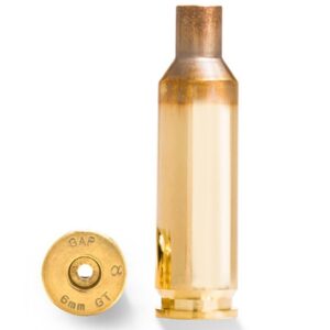 Alpha Munitions Ultra Premium Unprimed Brass Cartridge Cases 6mm GT Brass 100/ct