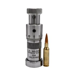 L.E. Wilson Stainless Steel Bullet Seater Die with Micrometer Adjustment 33 XC