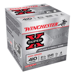 WIN SUPER-X SMALL GAME 410GA 1/2OZ #4 25/10