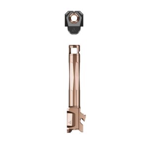Radian Weapons Afterburner and Ramjet Combo Ported Barrel and Compensator for Glock Gen 6 19/45 Bronze